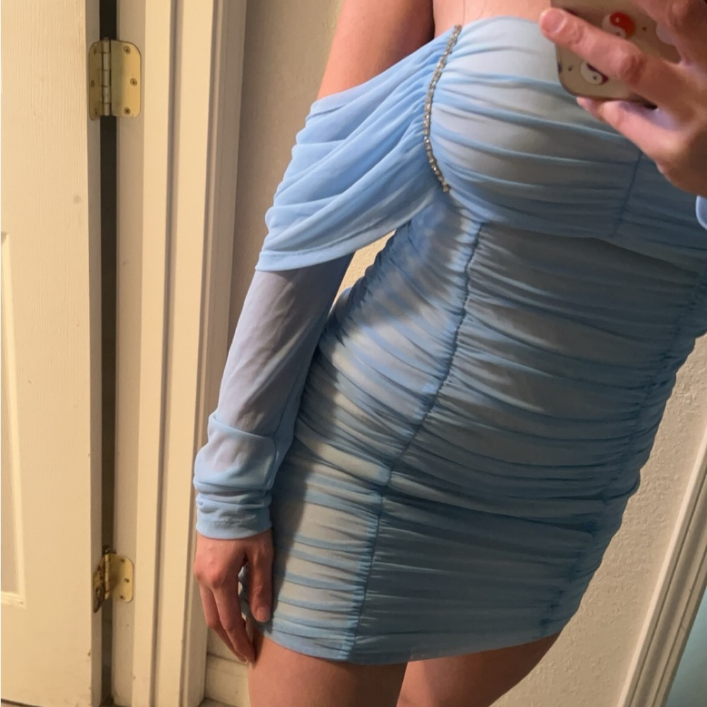 Icy Blue Party Dress
